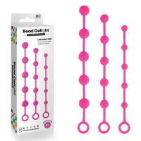 Bead Delight Silicone Anal Beads - Pink Anal Beads - Set of 3 Sizes